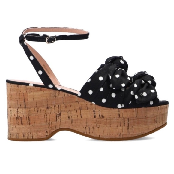 EUC Kate Spade Julep Platform Sandals Black
White Dot Size 10 - Picture 4 of 12